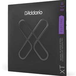 D'Addario 11-49 Medium XT Nickel Coated Electric Guitar Strings