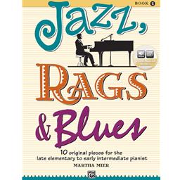 Piano Jazz, Rags & Blues Book 1 Online Access included