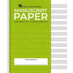 Manuscript Paper Standard Wirebound
