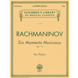 Piano Rachmaninov Six Moments Musicaux Solo Piano [MA1]