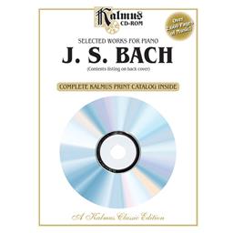 Piano Bach Complete Kalmus Print Catalog CD ROM