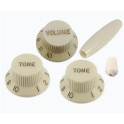 All Parts Knob Set Strat Parchment