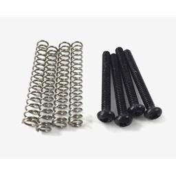 All Parts Pickup Mounting Screws HB Black Metric