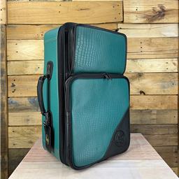 Gard Bags Elite Compact Trumpet+Flugelhorn Gig Bag Leather CUSTOM CROCO LEATHER IN TEAL