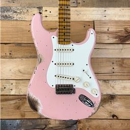 Used 2022 Fender Custom Shop '57 Stratocaster Heavy Relic, 7.7 lbs, Shell Pink