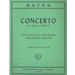 Piano Haydn Concerto in F Major Piano Duet