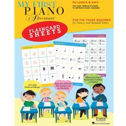 My First Piano Adventure Flashcard Sheet