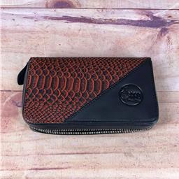 Gard Bags Rectangle shaped leather pouch for four Trumpet / Trombone mouthpiece Elite series, Red Shadow Lizard Leather