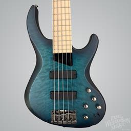MTD Kingston Norm Stockton Signature Saratoga 5 String Bass, Satin Blue Burstt