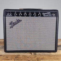Fender '65 Princeton Reverb 12-watt 1 x 10-inch Tube Combo Amp - Black Tolex/Silver Grille, Sweetwater Exclusive Mod Shop - USED