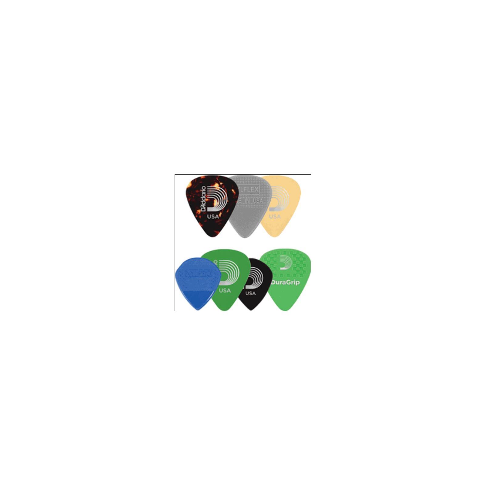 D'Addario Assorted Guitar Picks, 7-pack, Medium