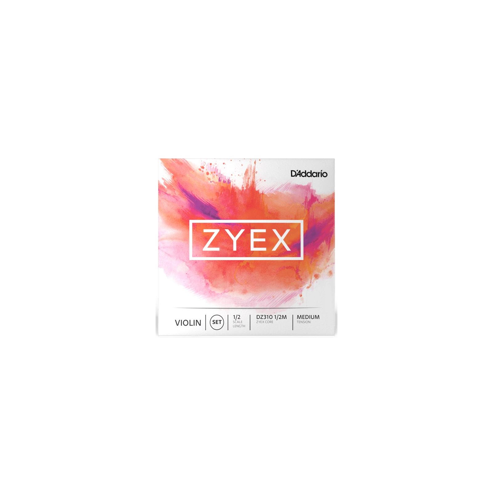 Zyex Violin String Set, 1/2 Scale, Medium Tension