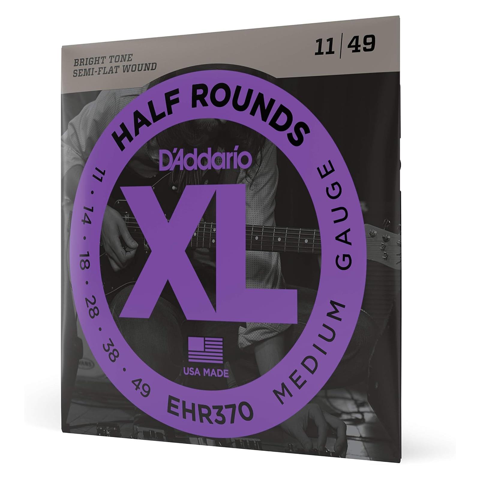 D'Addario 11-49 Medium, XL Half Rounds Electric Guitar Strings