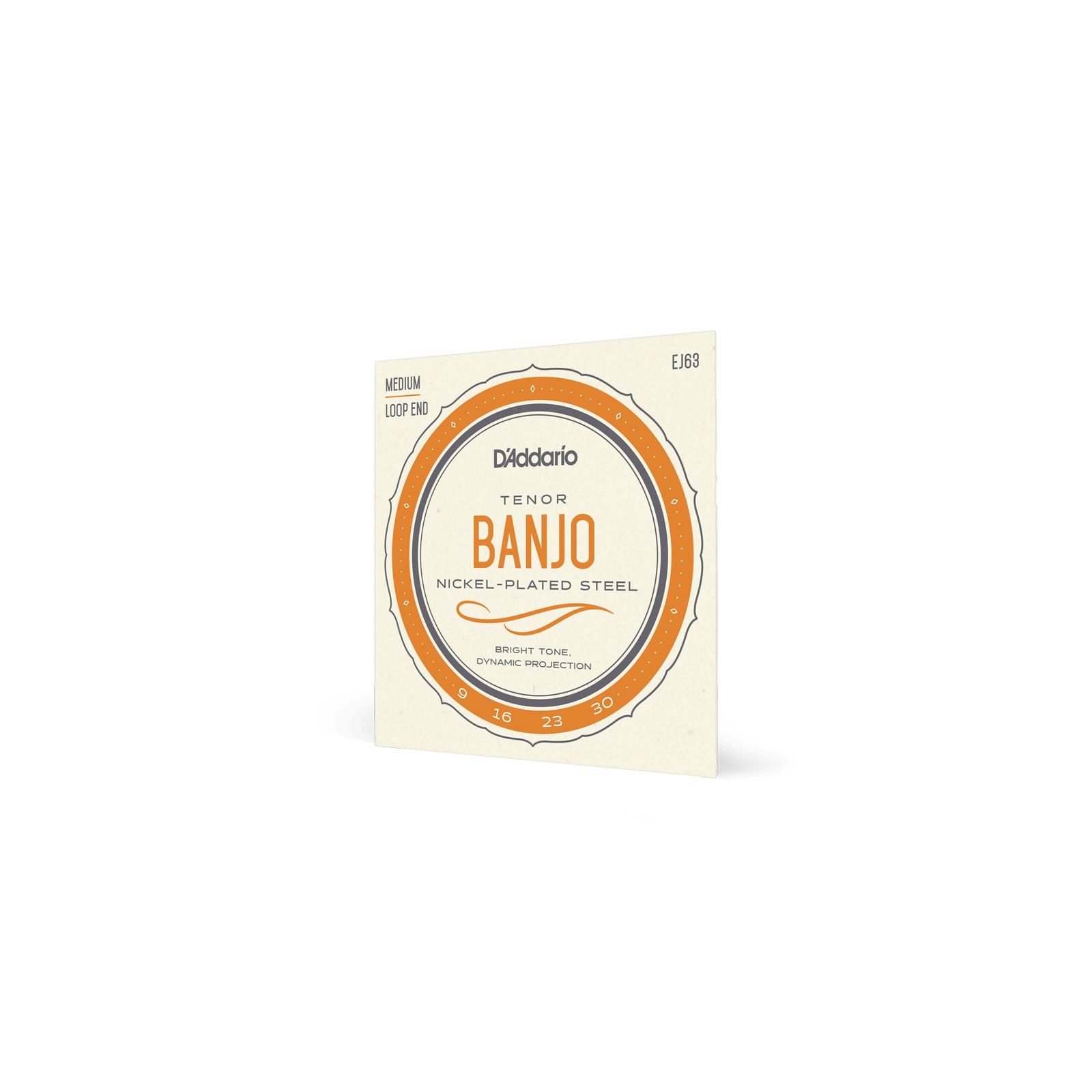 D'Addario EJ63 Tenor Banjo Strings, Nickel, 9-30