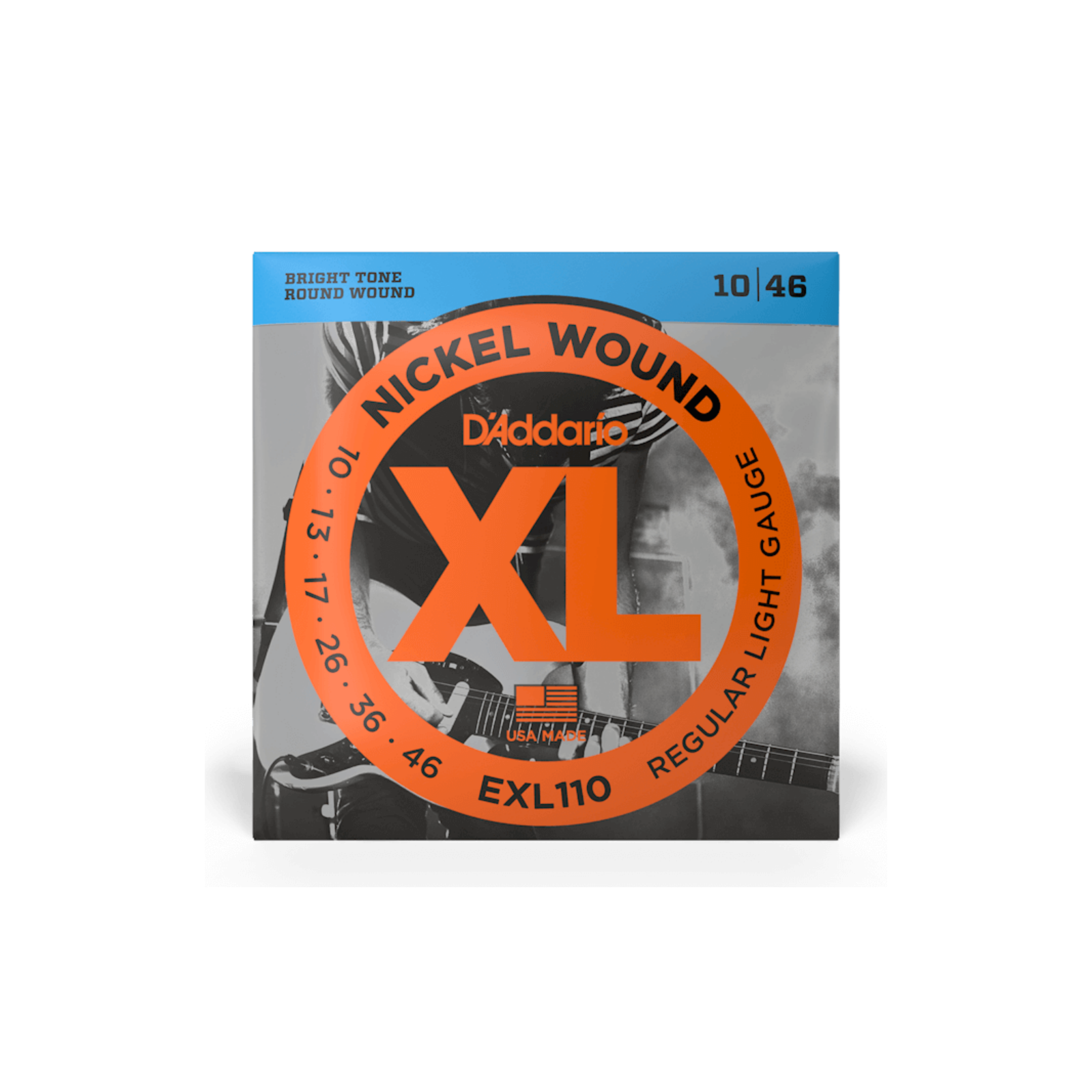 D'Addario 10-46 Regular Light, XL Nickel Electric Guitar Strings