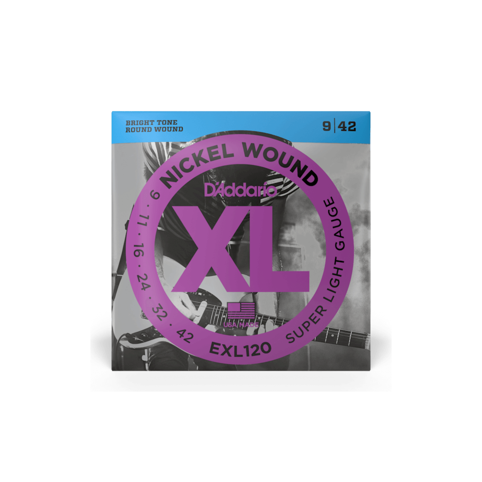 D'Addario 09-42 Super Light, XL Nickel Electric Guitar Strings