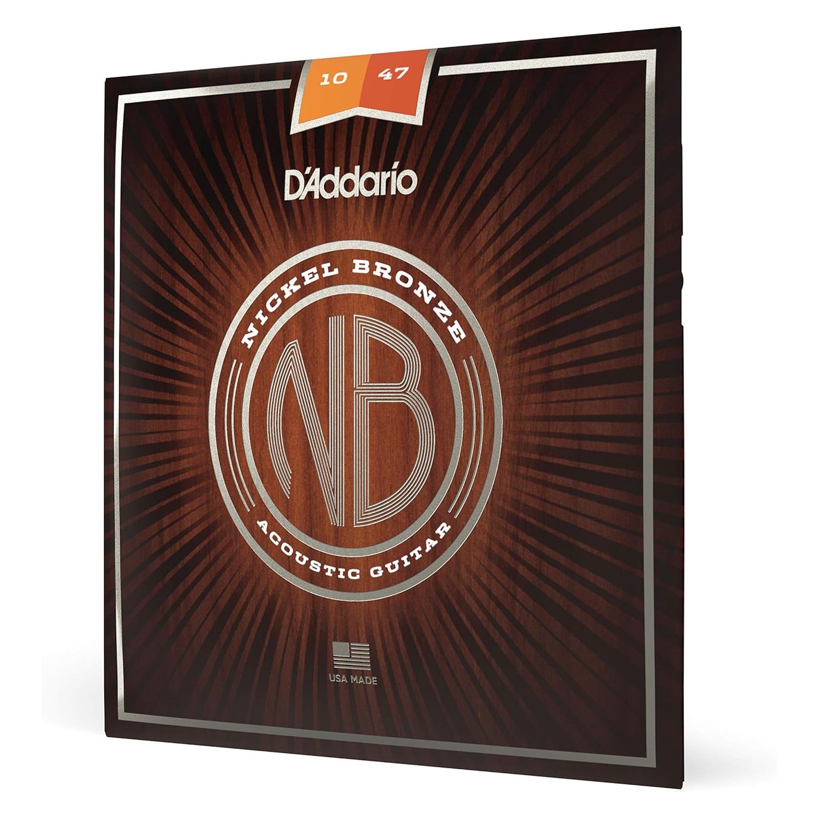 D'Addario 10-47 Extra Light, Nickel Bronze Acoustic Guitar Strings