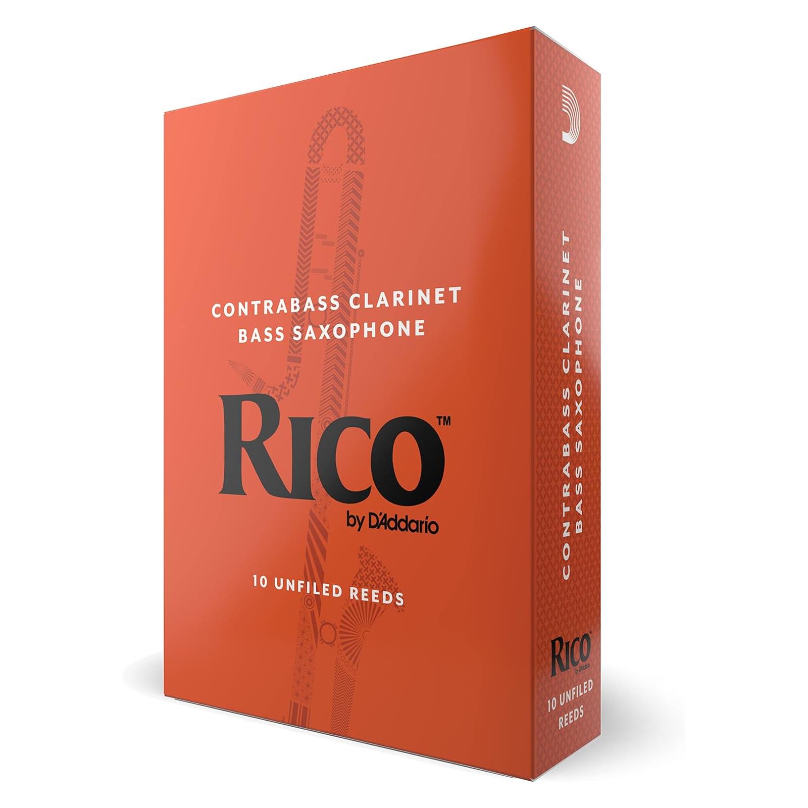 Rico Contra Clarinet/Bass Sax Reeds, Strength 3, 10-pack