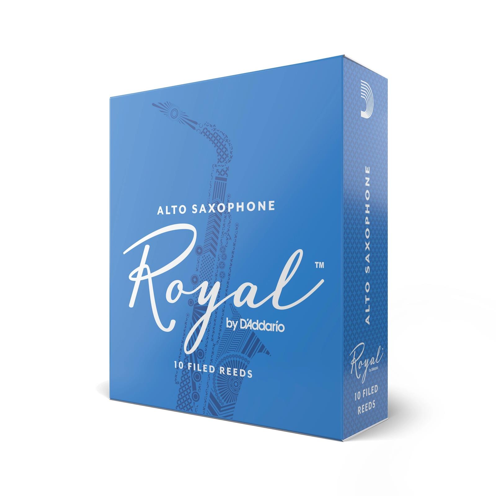 Rico Royal Alto Sax Reeds, Strength 3, 10-pack