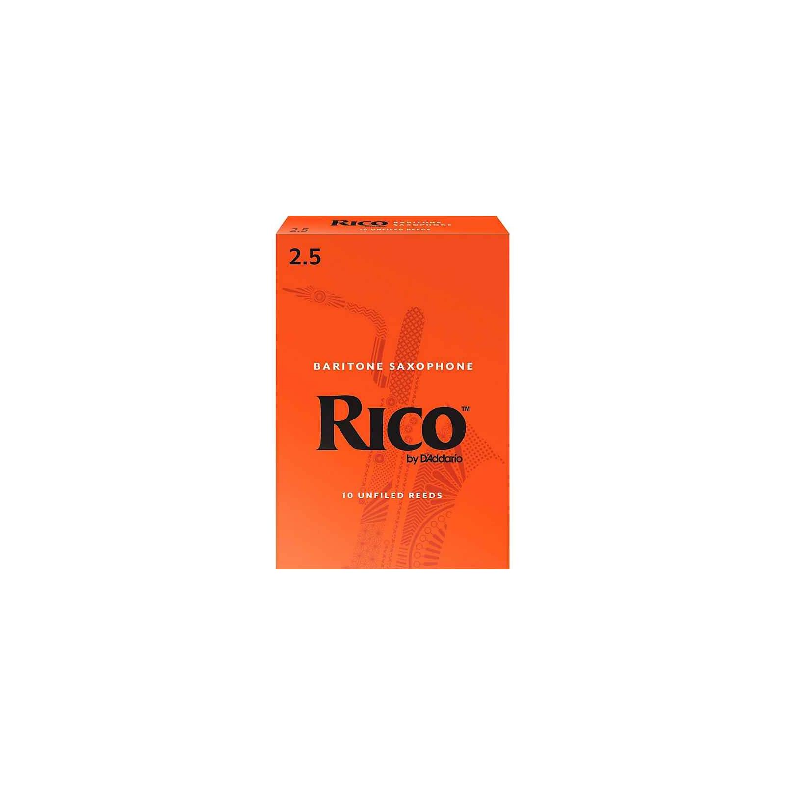 Rico Baritone Sax Reeds, Strength 2.5, 10-pack
