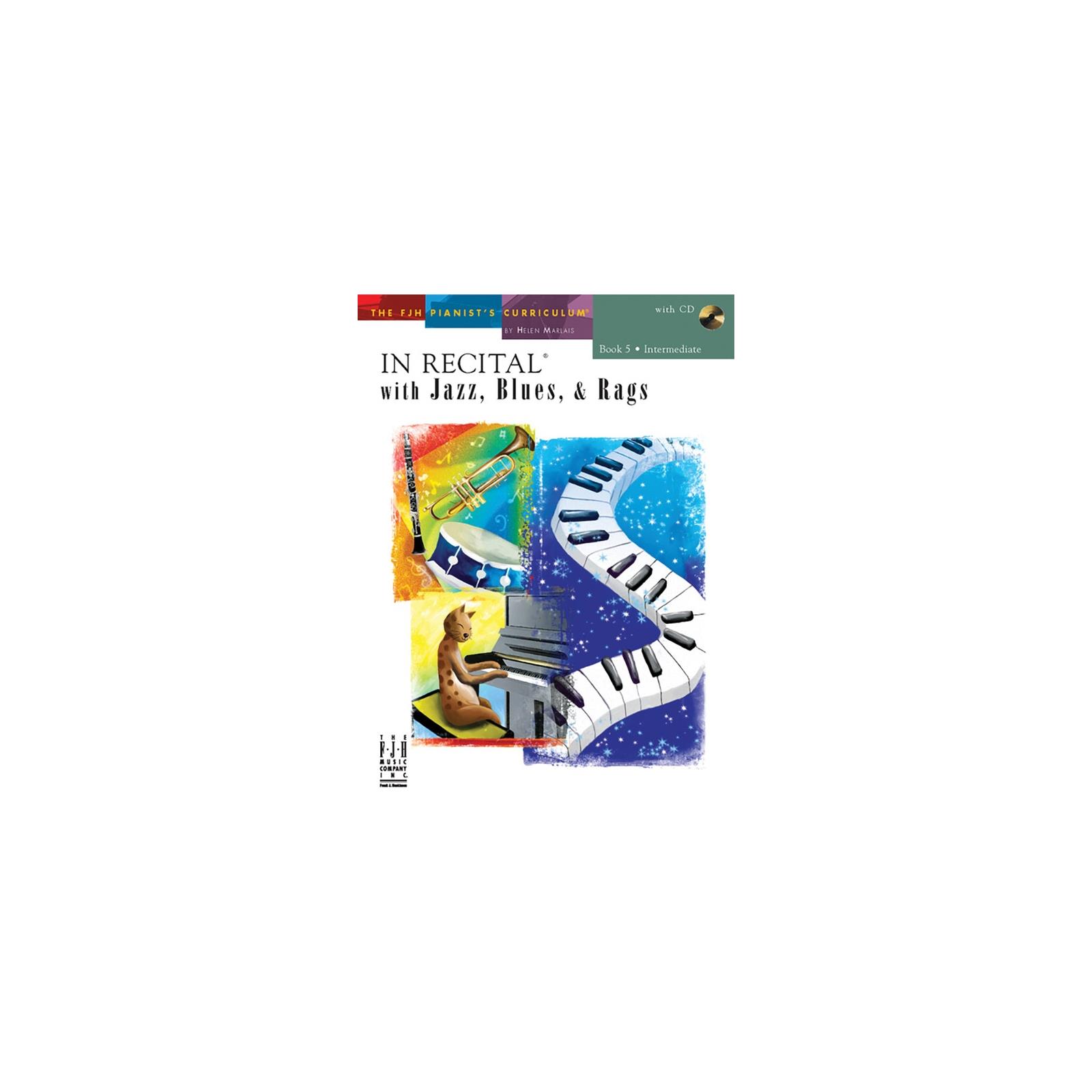 Piano In Recital with Jazz, Blues, and Rags Book 6 CD Included