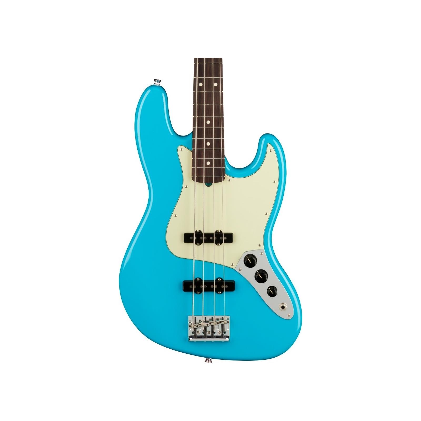 Fender American Professional II Jazz Bass, Rosewood Fingerboard, Miami Blue