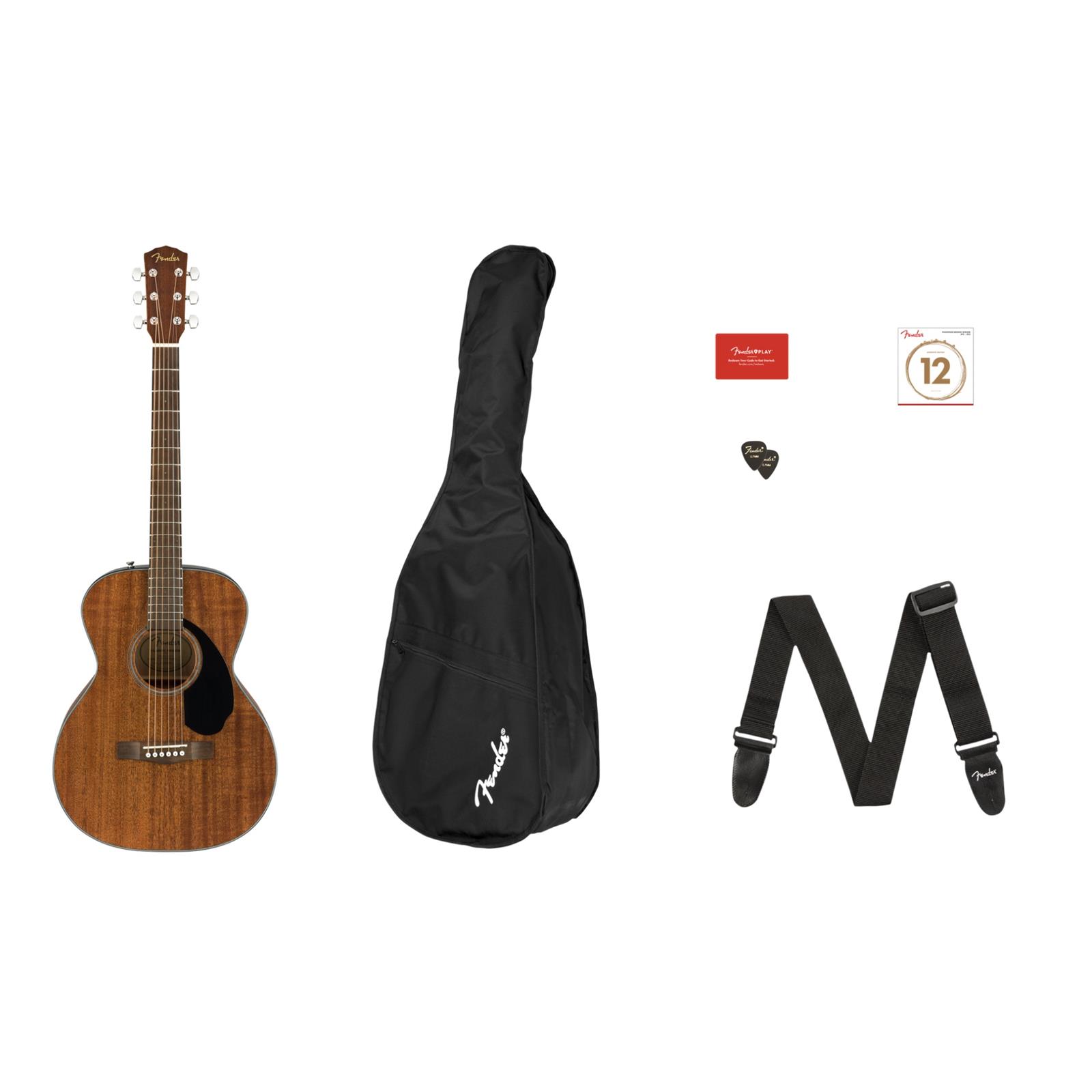Fender CC-60S Concert Pack V2, All-Mahogany
