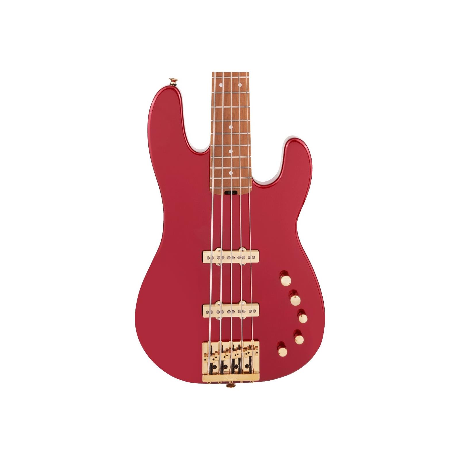 Charvel Pro-Mod San Dimas® Bass JJ V, Caramelized Maple Fingerboard, Candy Apple Red