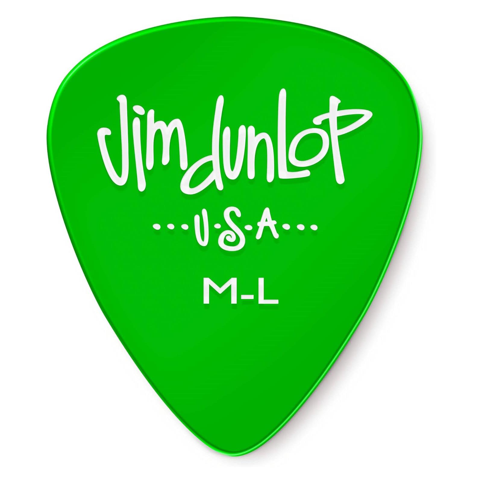Dunlop PICK GELS GRN-ML DUNLOP 12PC