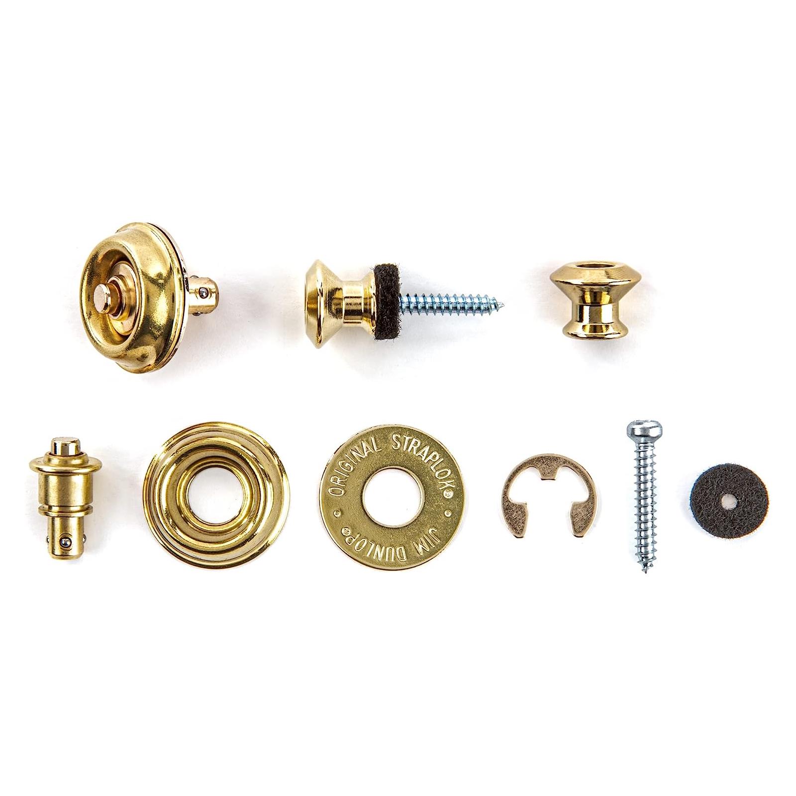 Dunlop Dual Design Straplok Gold