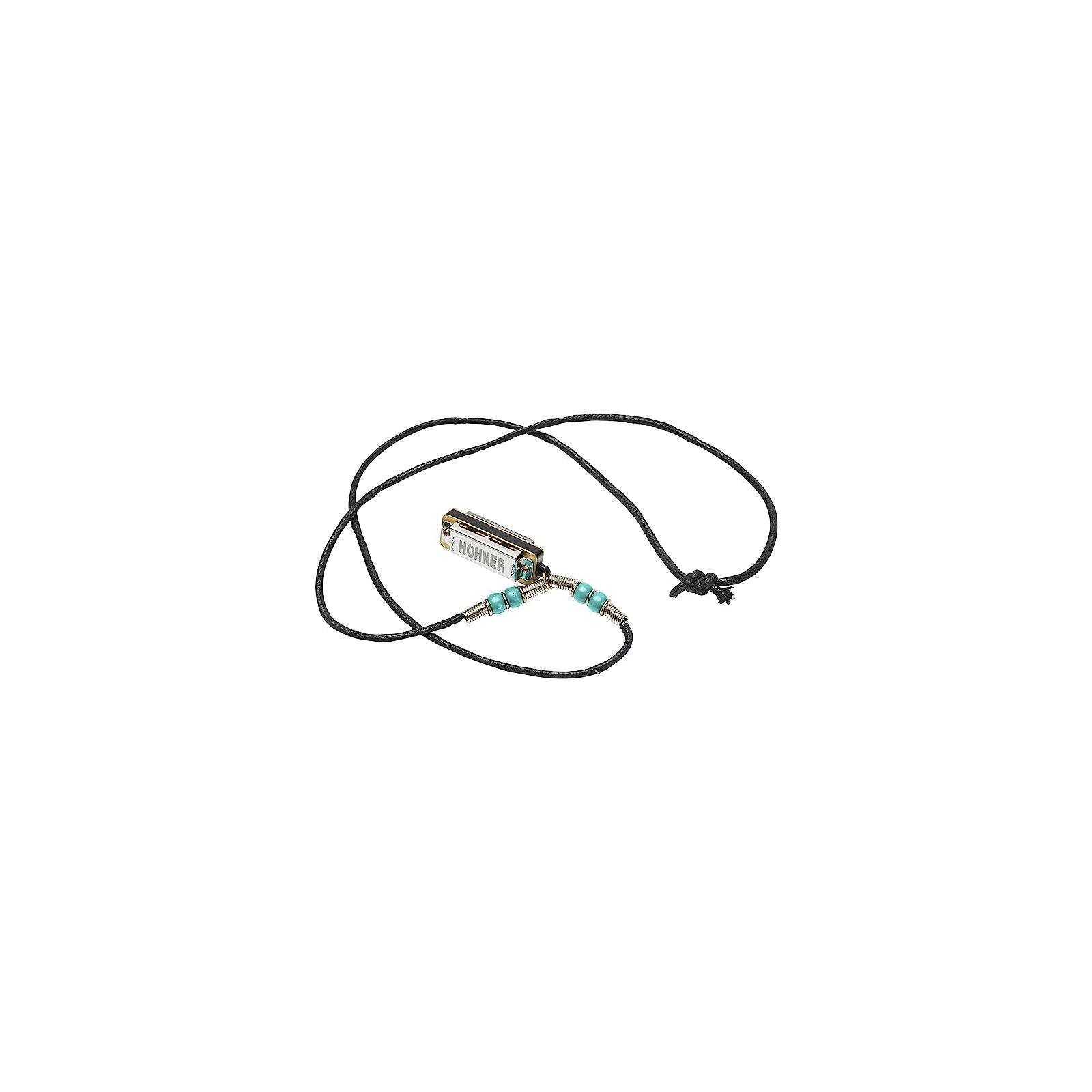 Hohner  Mini Harmonica Necklace Light Blue
