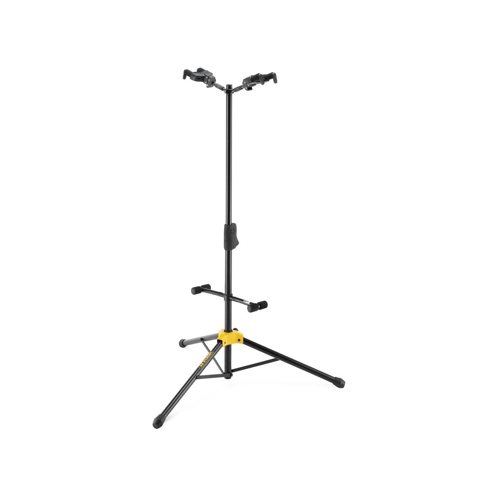 Hercules PLUS Series Universal AutoGrip Duo Guitar Stand with Foldable Backrest
