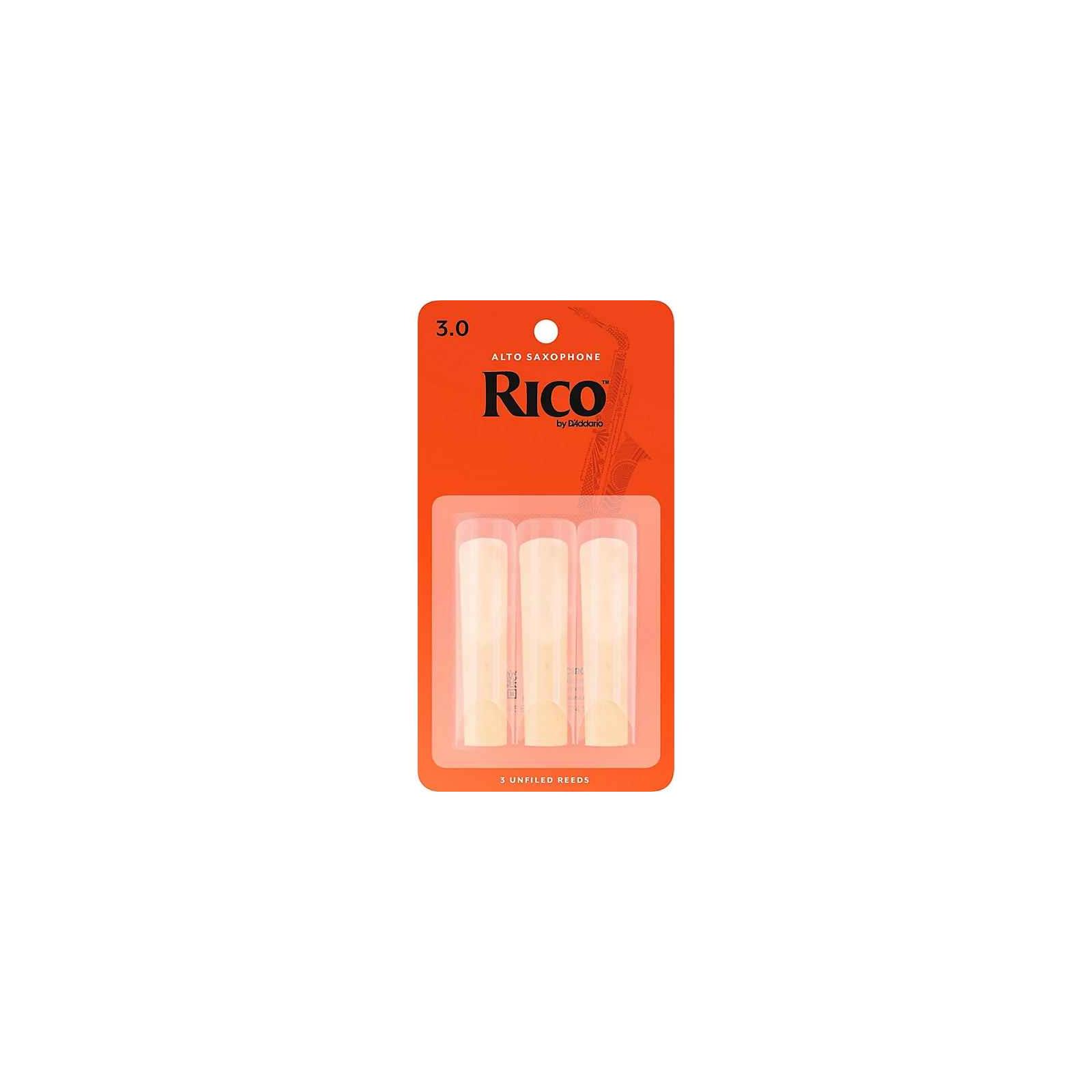 Rico Alto Sax Reeds, Strength 3, 3-pack
