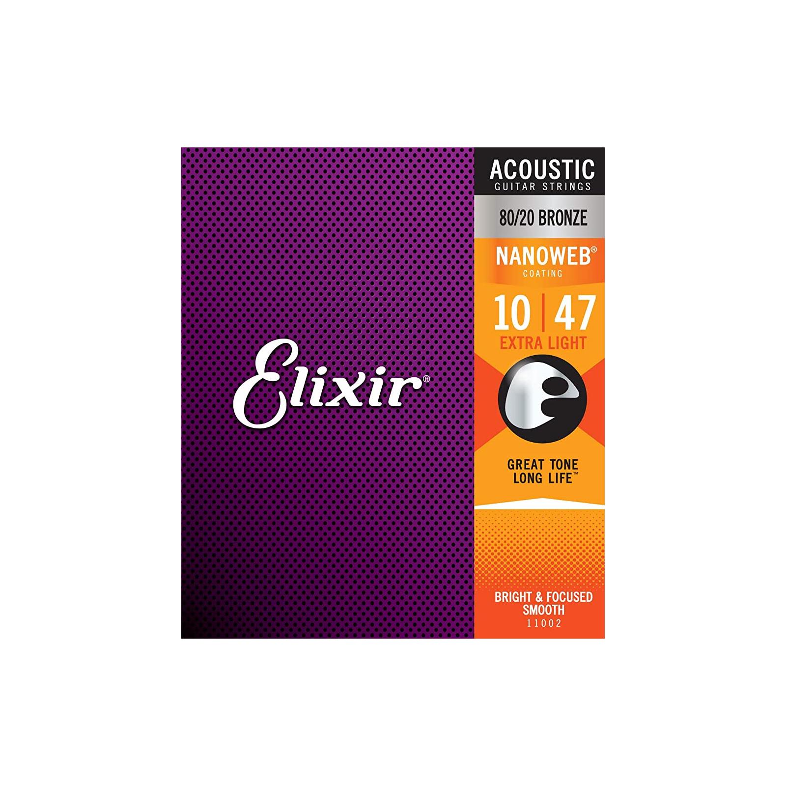 Elixir 10-47 Acoustic Nanoweb 80/20