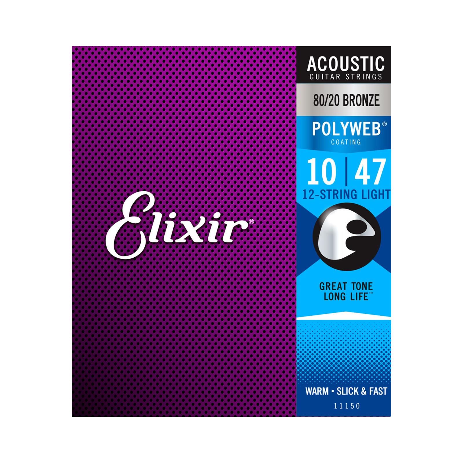 Elixir 10-47 12-String Polyweb 80/20
