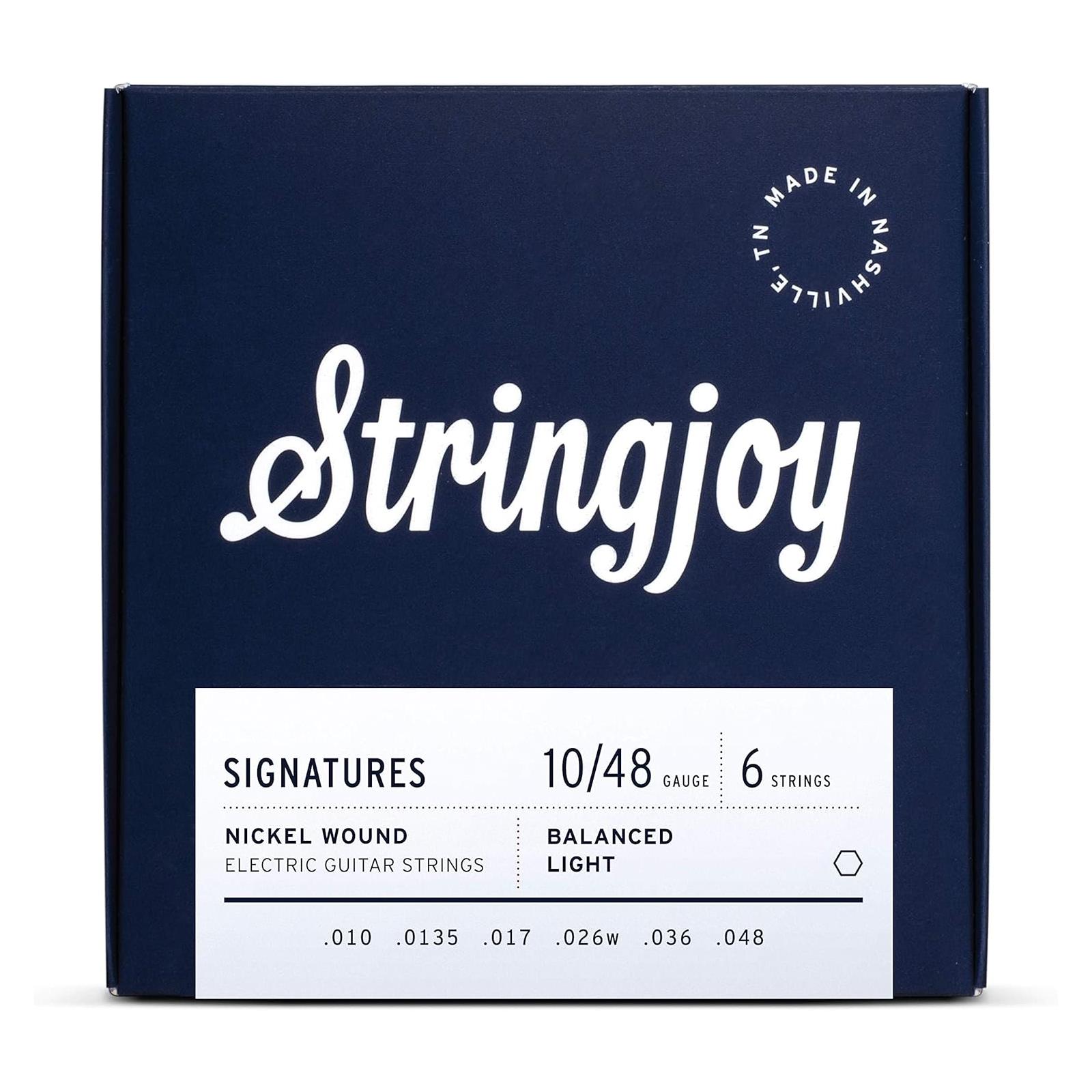 Stringjoy Signatures | Balanced Light Gauge (10-48) Nickel Wound Electric Guitar Strings