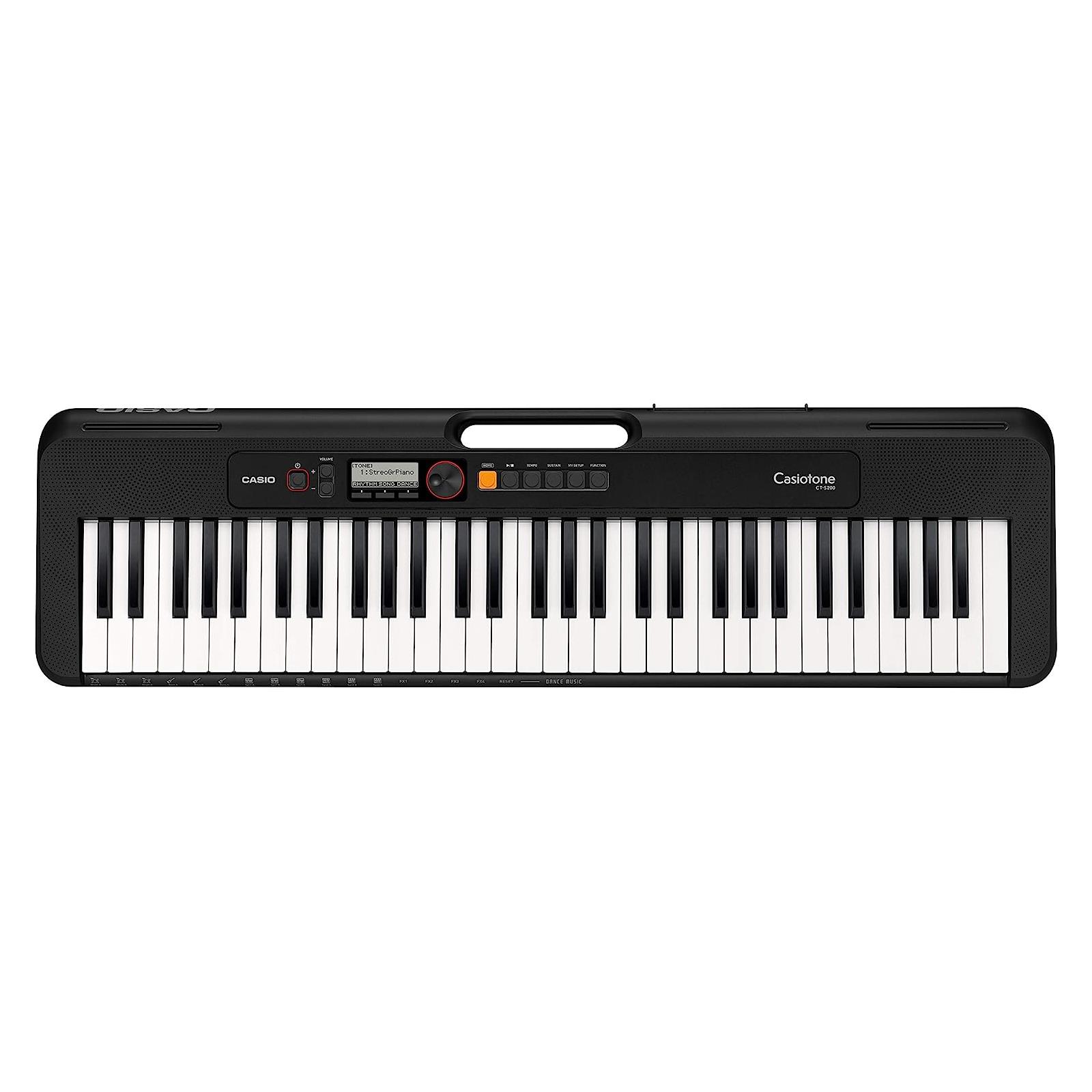 CT-S200 Casiotone 61 Key Portable Keyboard Black