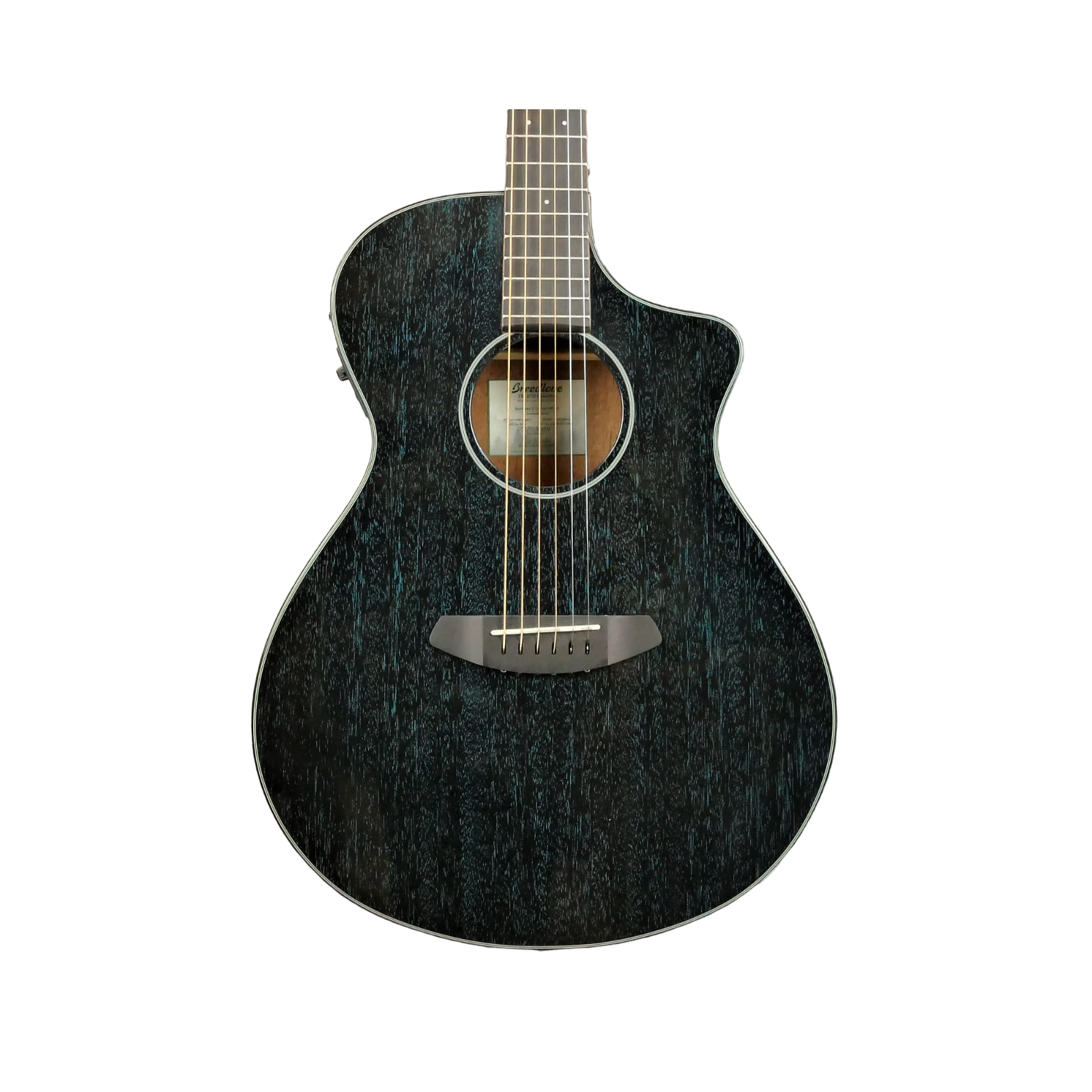 Breedlove Rainforest S African Mahogany Concert Acoustic-Electric Guitar Midnight Blue