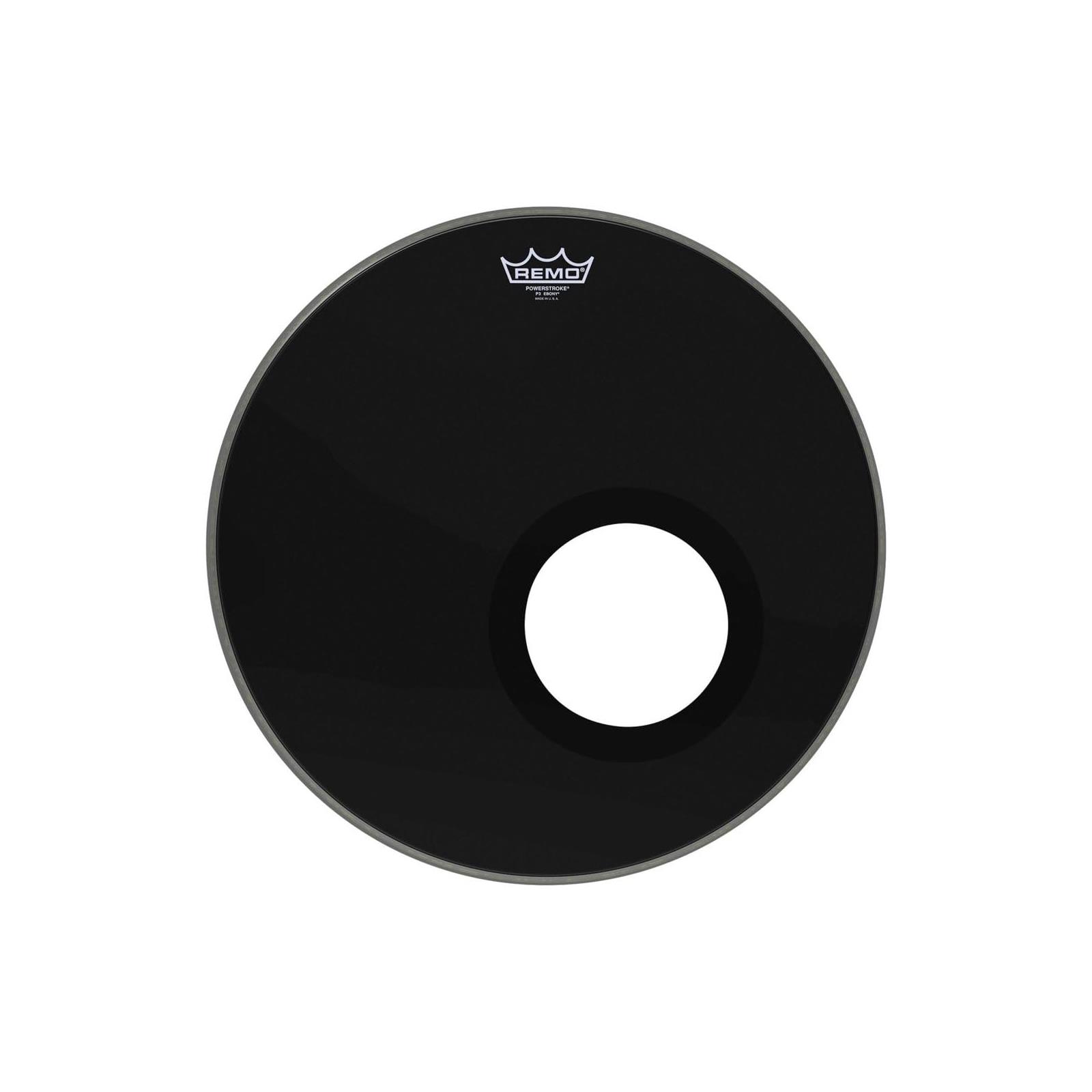 Remo 18" Bass Powerstroke 3 Ebony Black DynamO