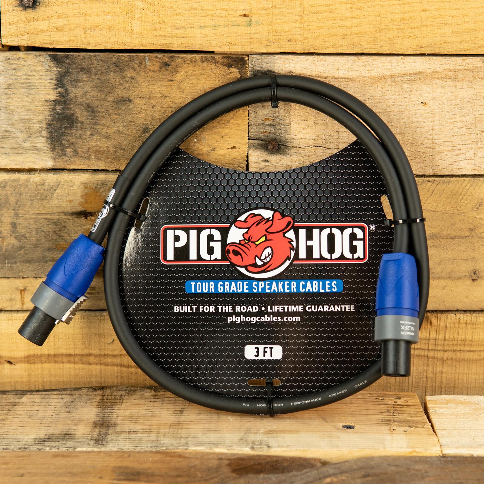 PigHog 3' Speaker Cable SPEAKON