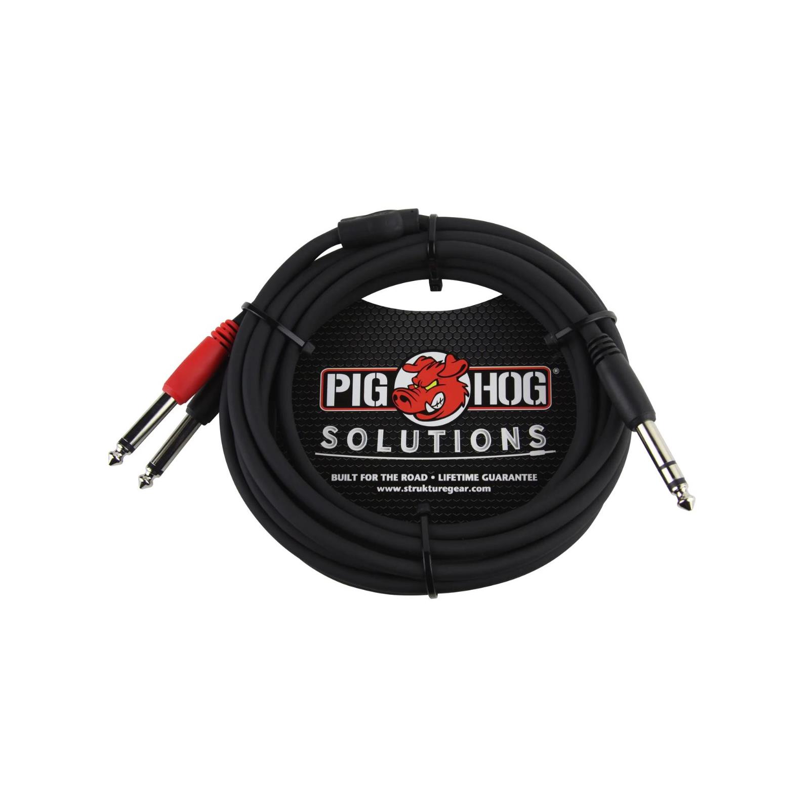 PigHog 6ft TRS(M)-Dual 1/4" Insert Cable
