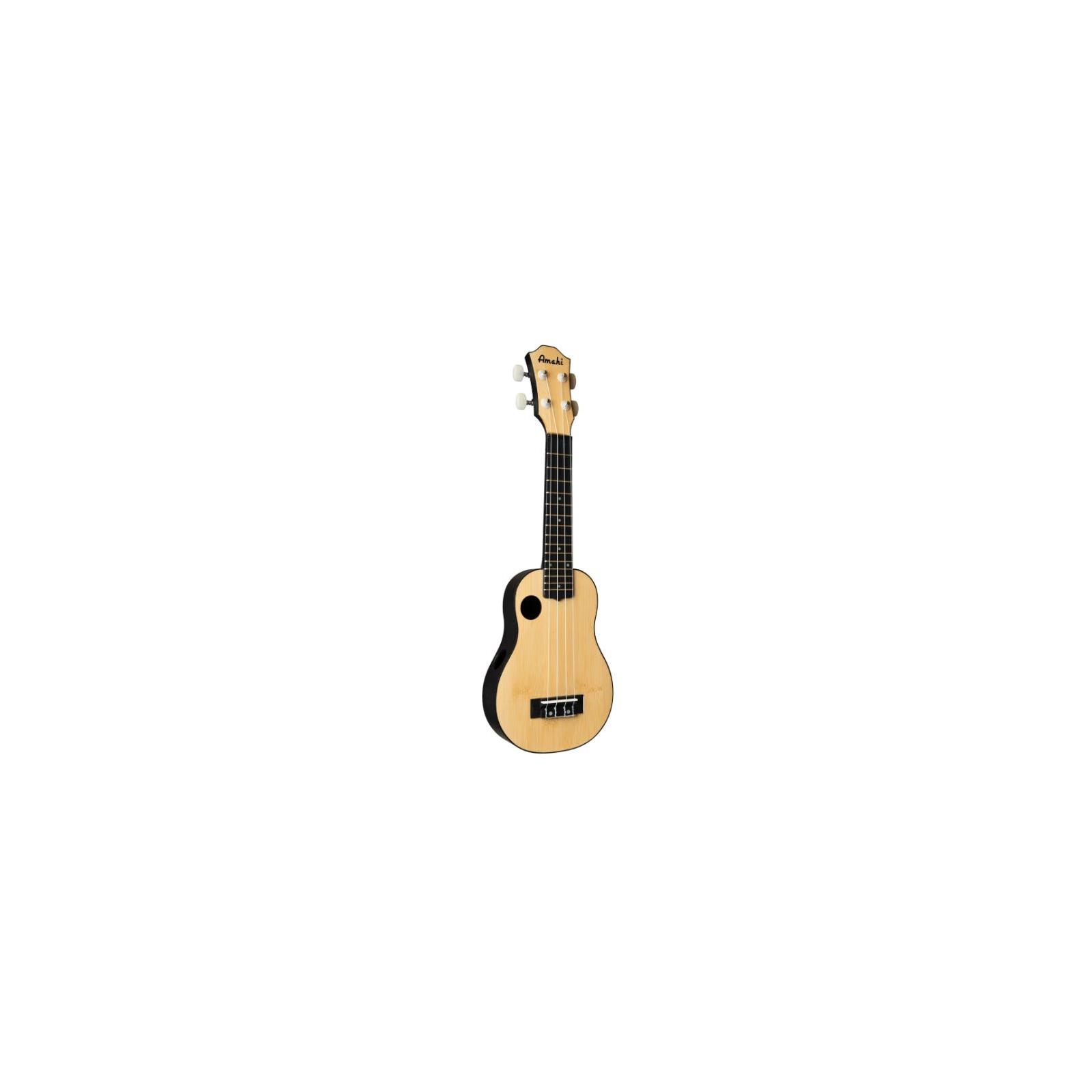 Amahi Soprano Troubador, Bamboo Top, Offset Soundhole HCLF335, w/ Bag