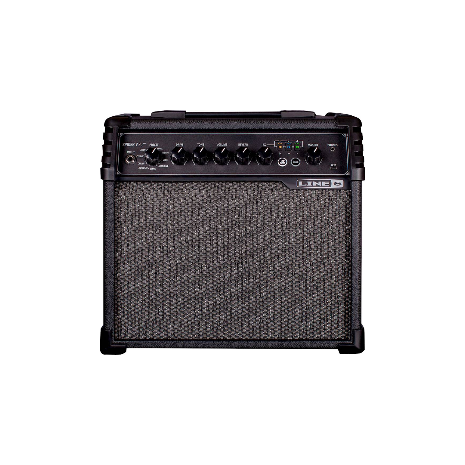 Line 6 Spider V 20 MKII 20 Watt Guitar Amp with Modeling and Effects