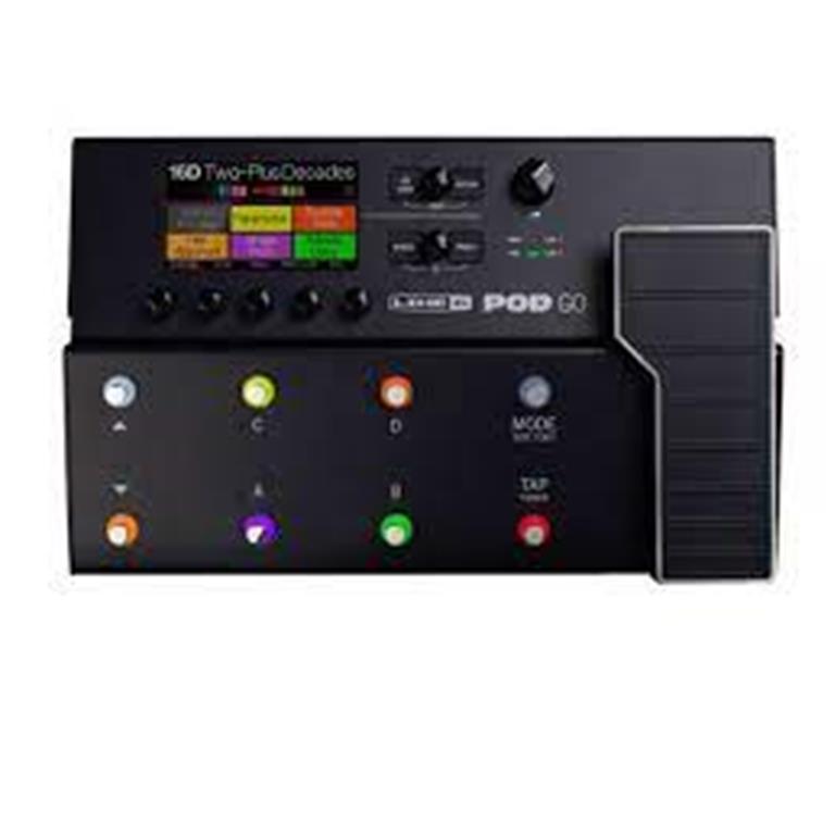 Line 6 POD Go Guitar Processor w simple interface, lightweight, best in class tones