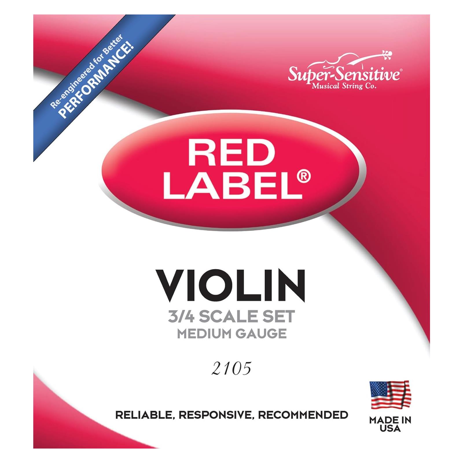 Red Label Violin Set 3/4 Medium