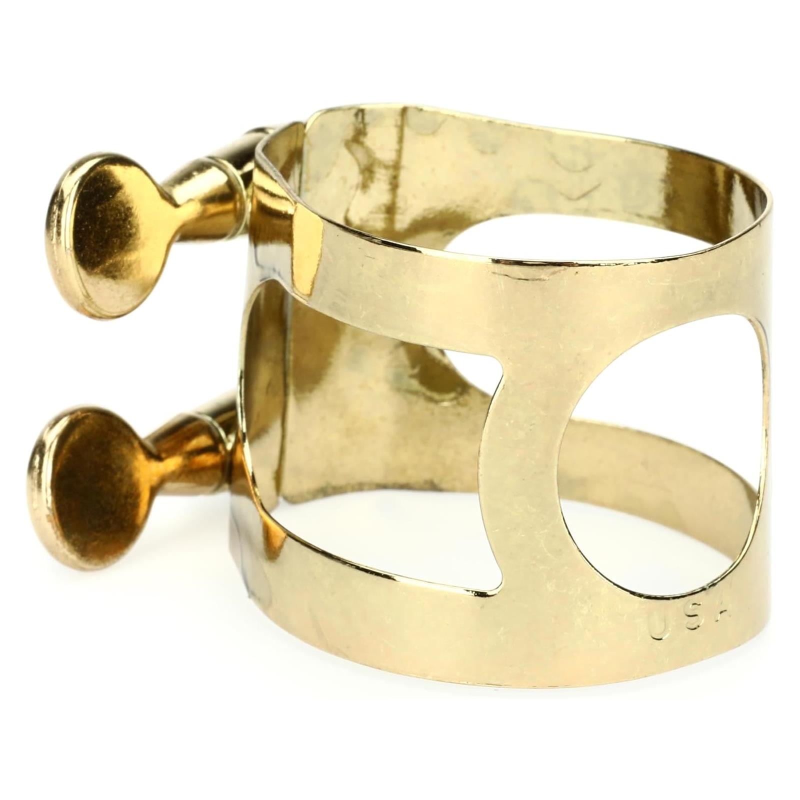 Baritone sax ligature; lacquered brass; Yamaha