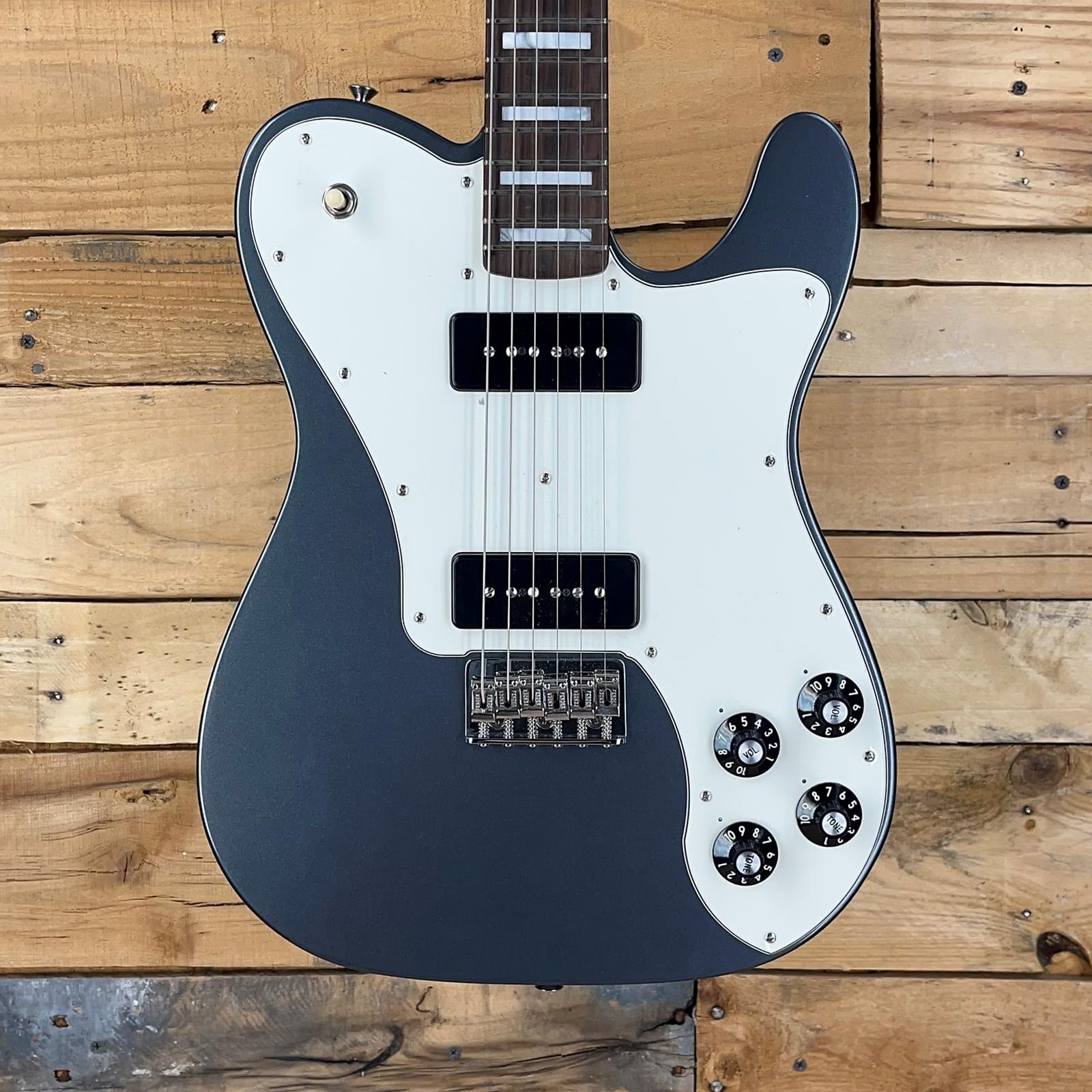 Fender Limited Edition Chris Shiflett Cleaver Telecaster Deluxe, Rosewood Fingerboard, Charcoal Frost Metallic