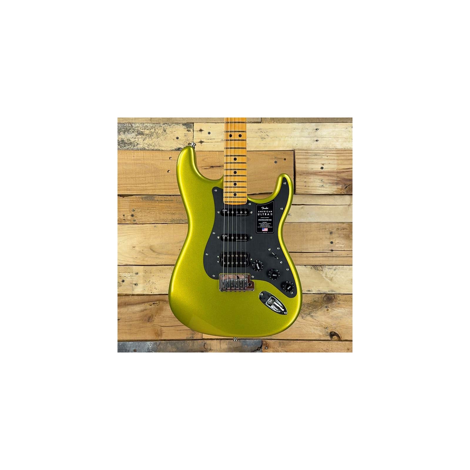 Fender American Ultra II Stratocaster HSS, Maple Fingerboard, Solar Flare