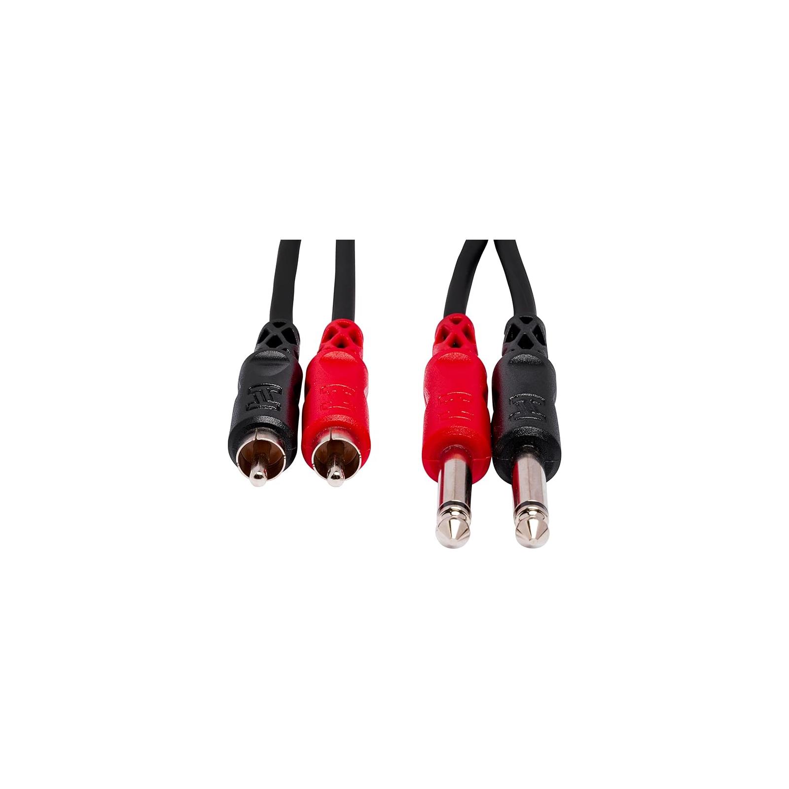 Hosa 6' Dual Audio Cable 1/4" TS to RCA