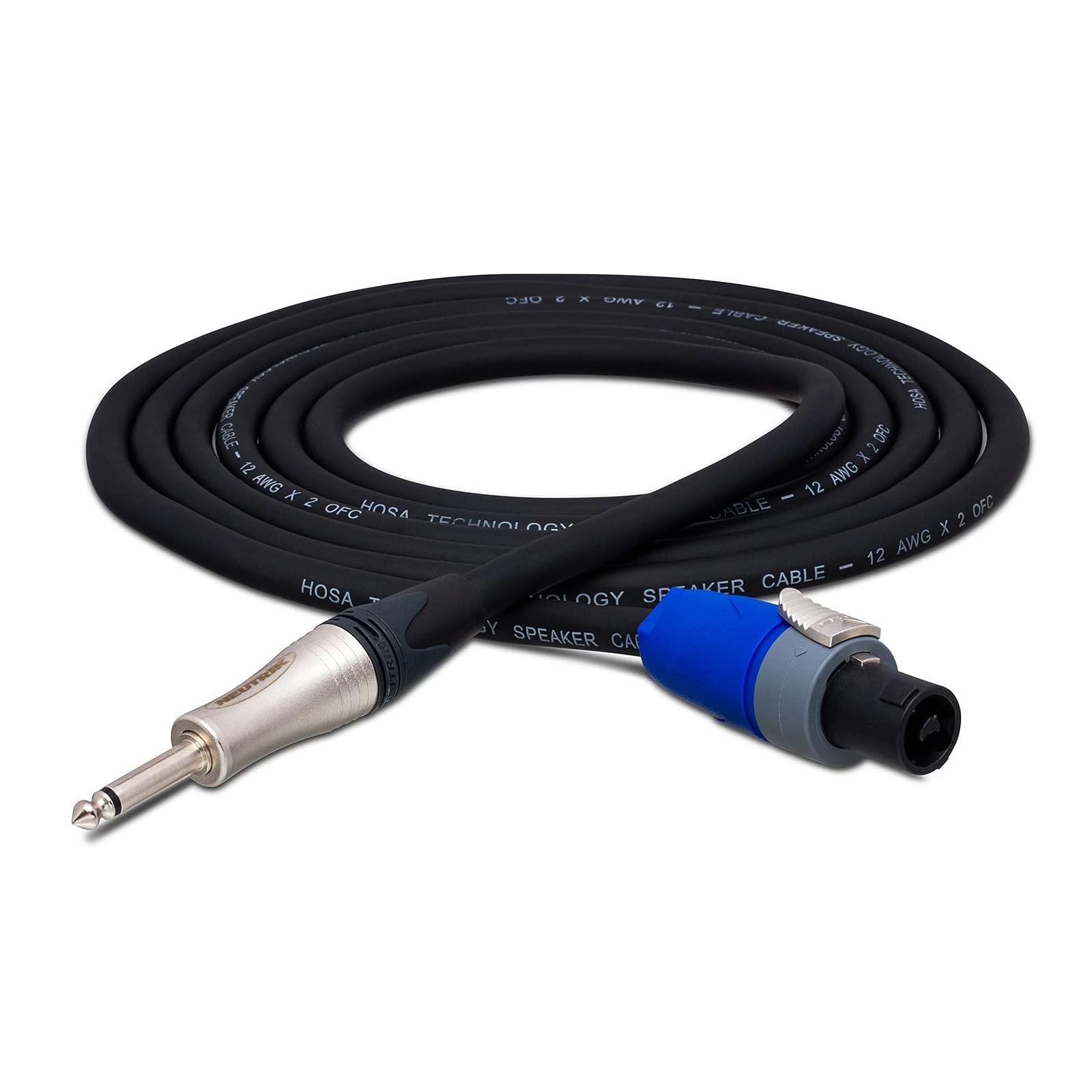 Hosa 10' Edge Speaker Cable, Neutrik speakON to 1/4 in TS